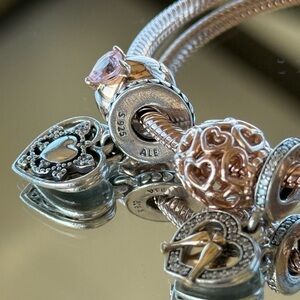 Anniversary Wife Rose Gold Charm Bracelet Pandora